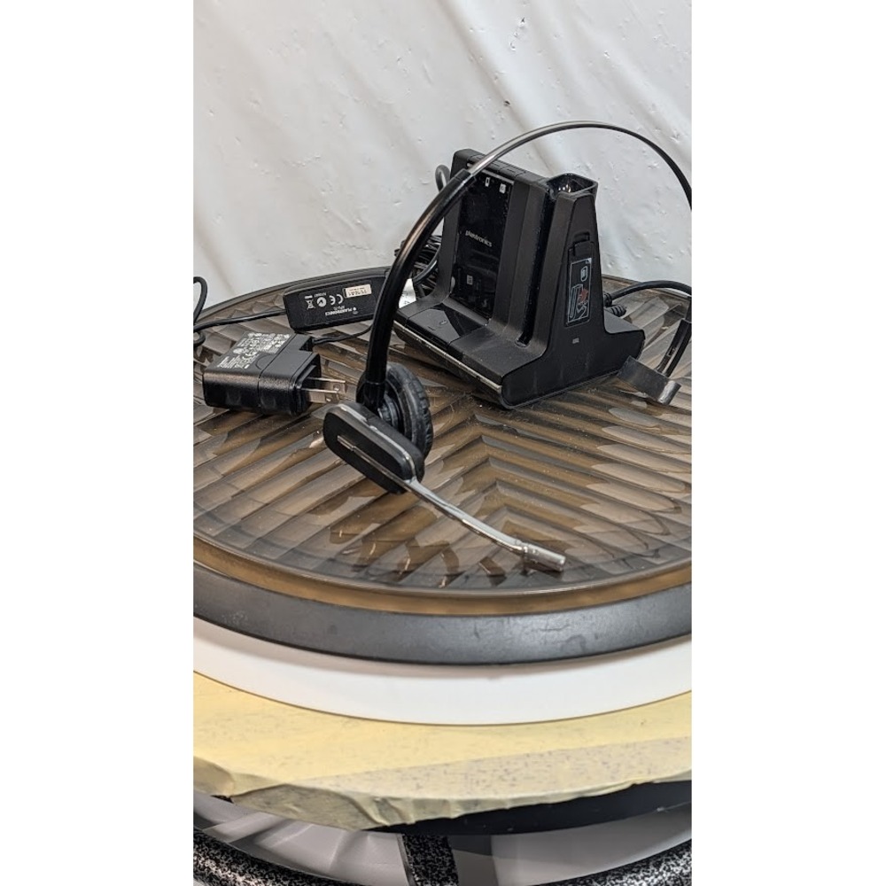 Plantronics Savi W740 Wireless Headset System Black Good Noise Canceling PC Desk - Picture 5 of 10